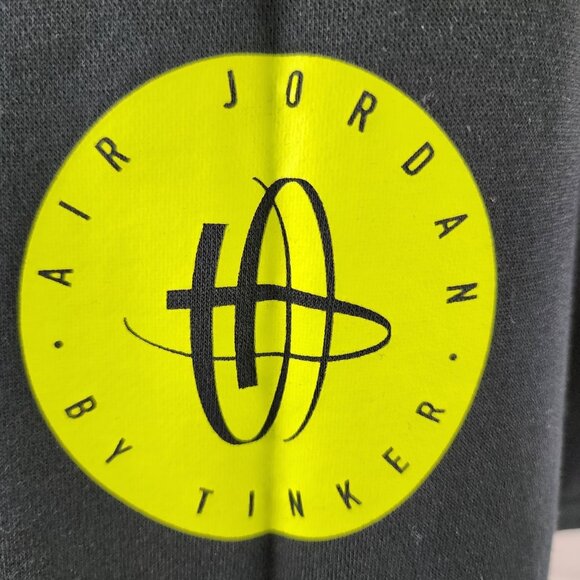 Air Jordan x Tinker Hoodie Mens 2XL Black Sports Wear Legacy Pullover BQ0298-010 - Picture 8 of 11